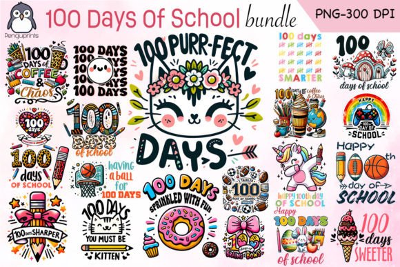 100 Days of School Sublimation Bundle