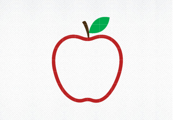 Apple SVG Graphics for Crafts & Back-to-School Publishing