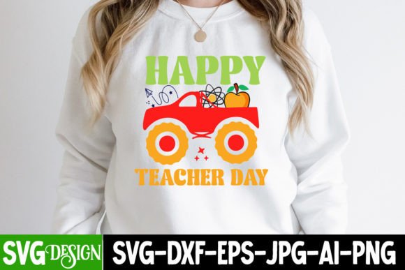 Happy Teacher Day SVG Cut File: Graphics Freebies for Crafters